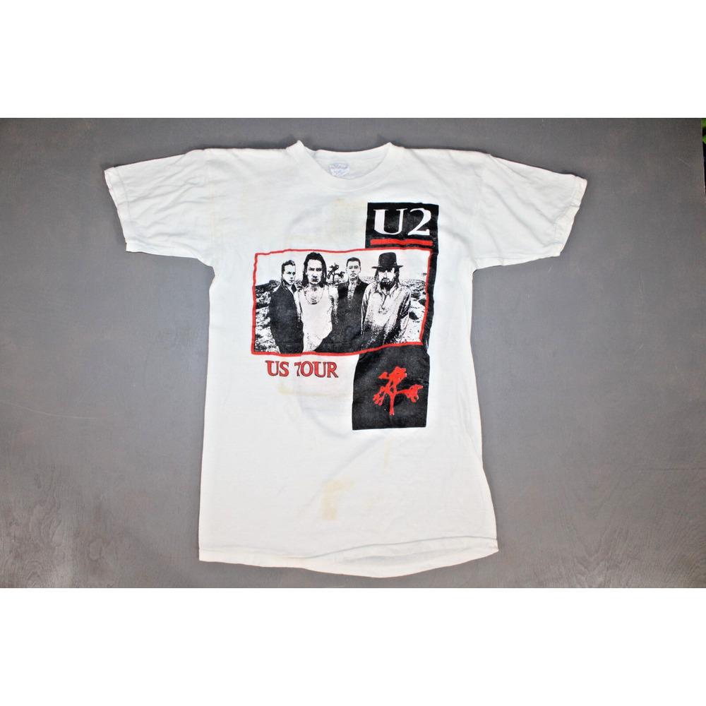 Vintage 80’s U2 The Unforgettable Fire Tour 1985 Double Concert T Shirt Small